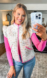 Floral Quilted Vest