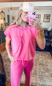 Pink Pocket Top