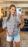 Pink Multi Floral Blouse