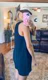 Black Linen Romper