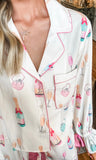 Ivory Champagne Pajama Top