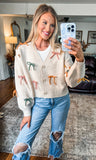 Oatmeal Bow Sweater