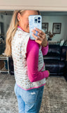 Floral Quilted Vest