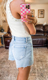 High Rise Denim Shorts