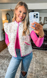 Floral Quilted Vest